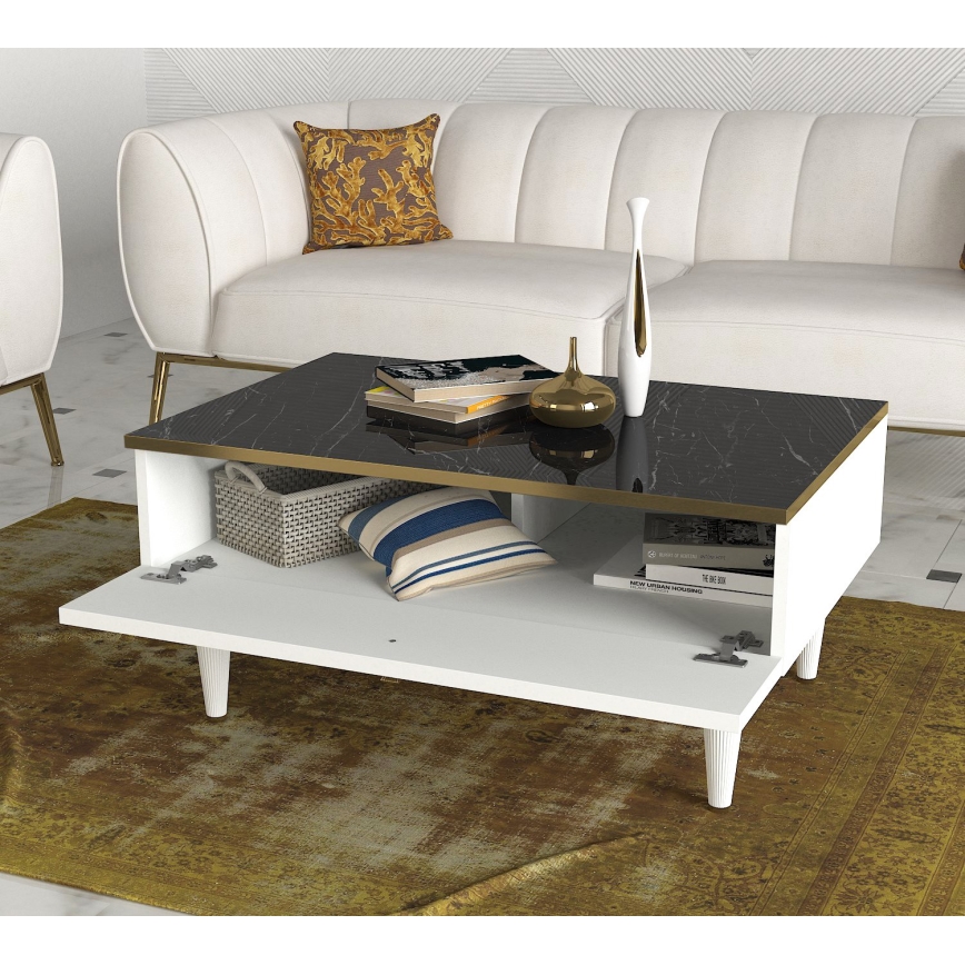 Couchtisch RAVENNA 60x90 cm weiß