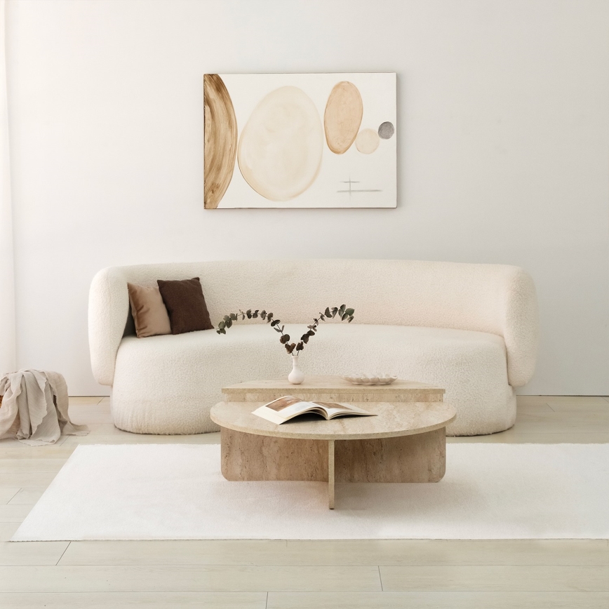 Couchtisch REST, Marmor-Dekor, Beige
