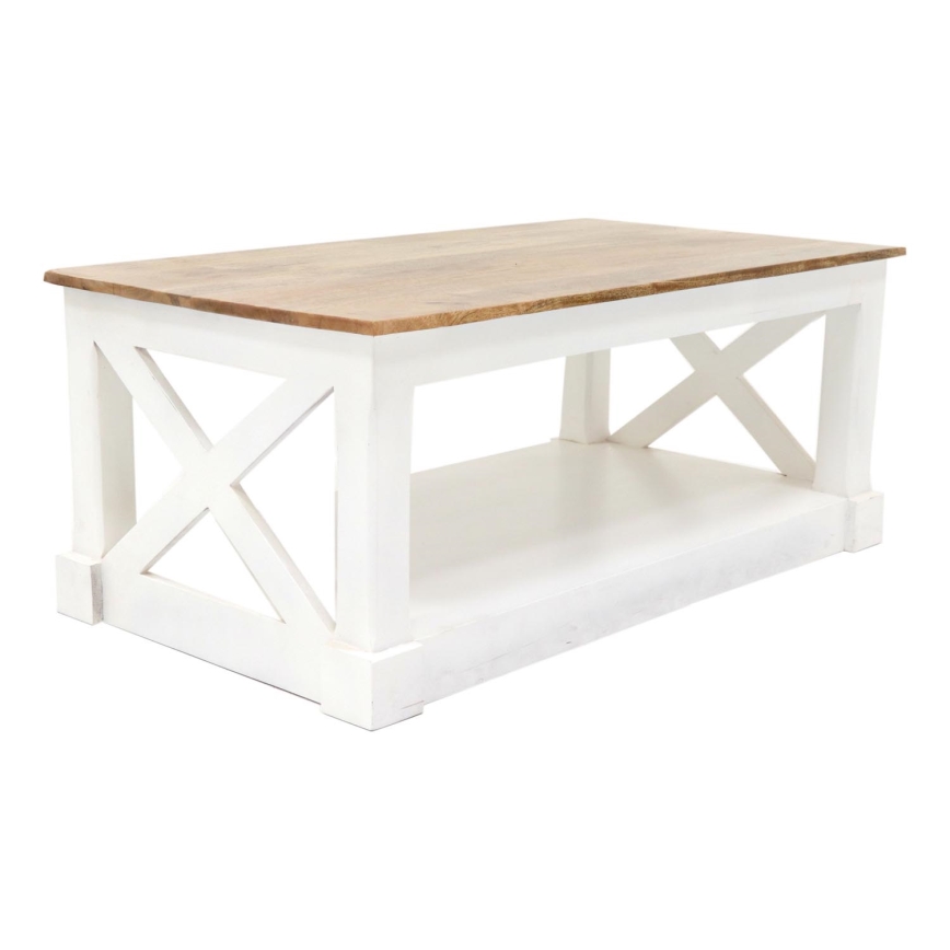 Couchtisch RETRO 110x60 cm Massivholz/Mangobaum