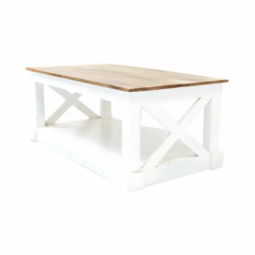 Couchtisch RETRO 110x60 cm Massivholz/Mangobaum