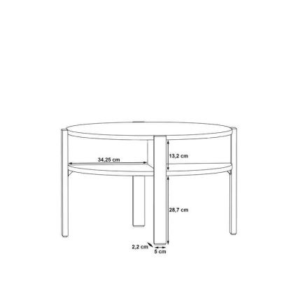 Couchtisch RINO, braun