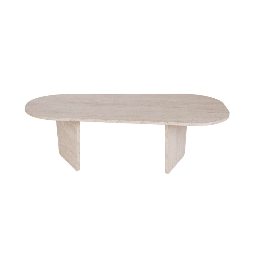 Couchtisch ROND 130x65 cm beige