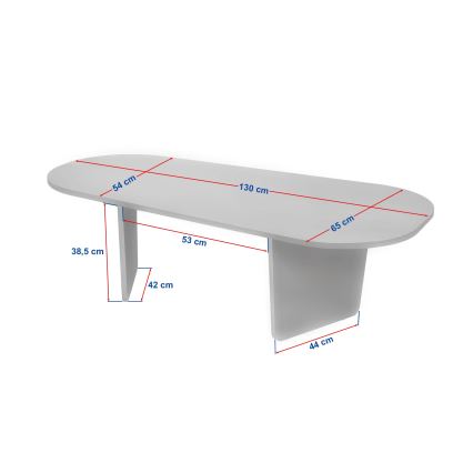 Couchtisch ROND 130x65 cm Travertin