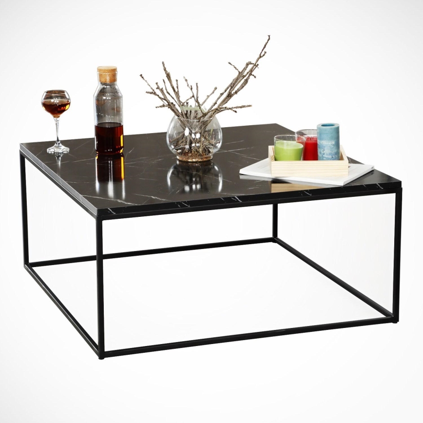 Couchtisch ROYAL 43x75 cm schwarz