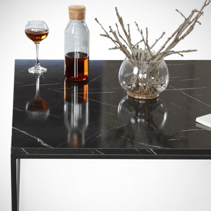 Couchtisch ROYAL 43x75 cm schwarz