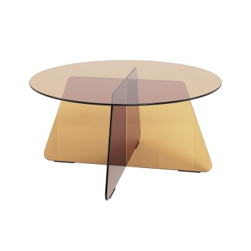 Couchtisch SANOS 80 cm rauchbraun