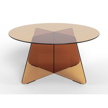 Couchtisch SANOS 80 cm rauchbraun