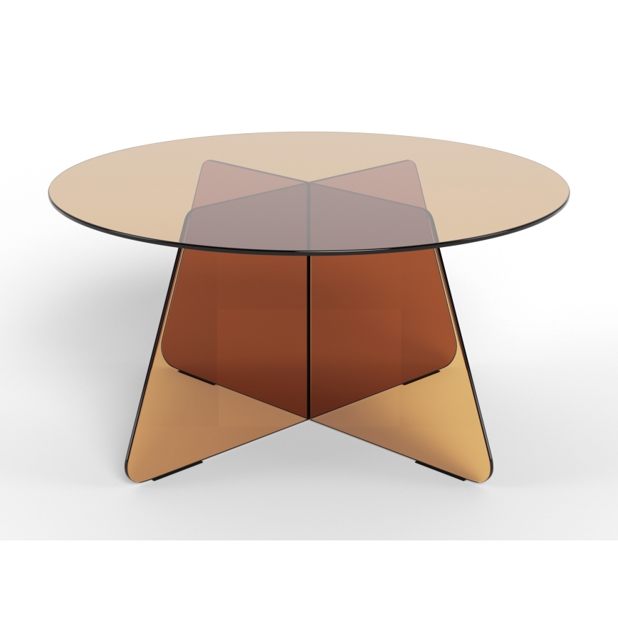 Couchtisch SANOS 80 cm rauchbraun