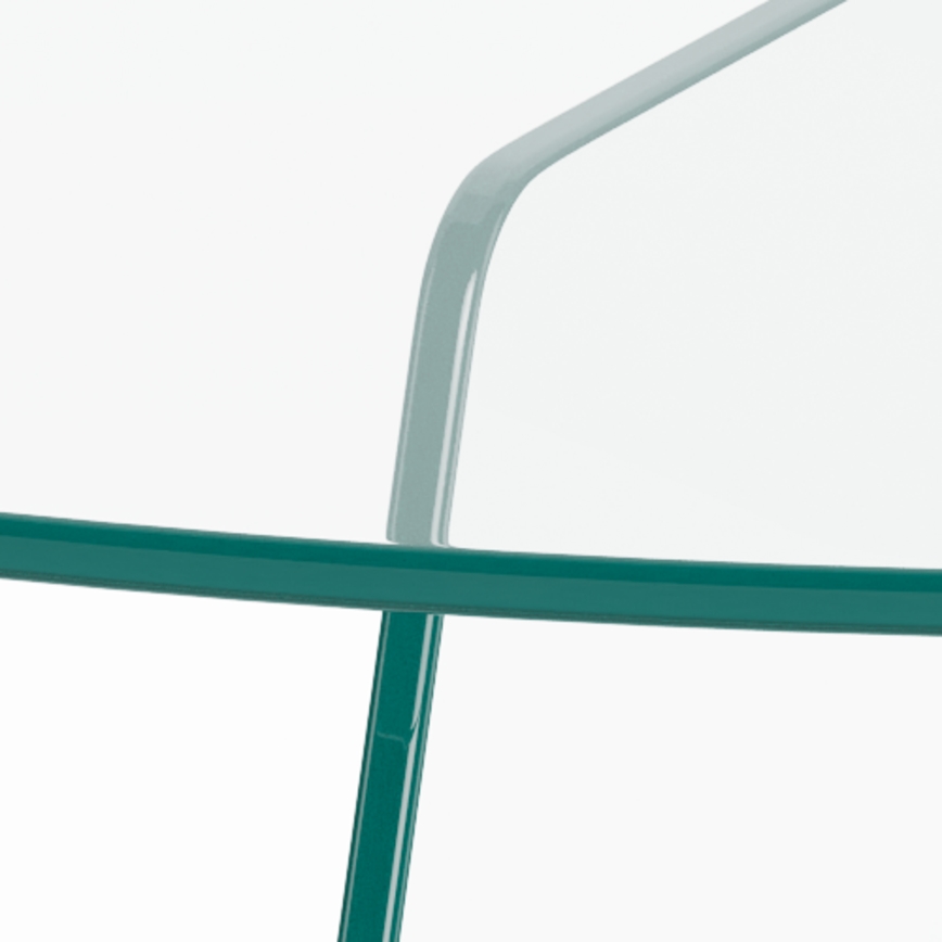 Couchtisch SANOS 80 cm, transparent