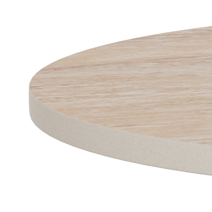 Couchtisch SANTORINI Ø 45 cm Travertin/grau/Keramik