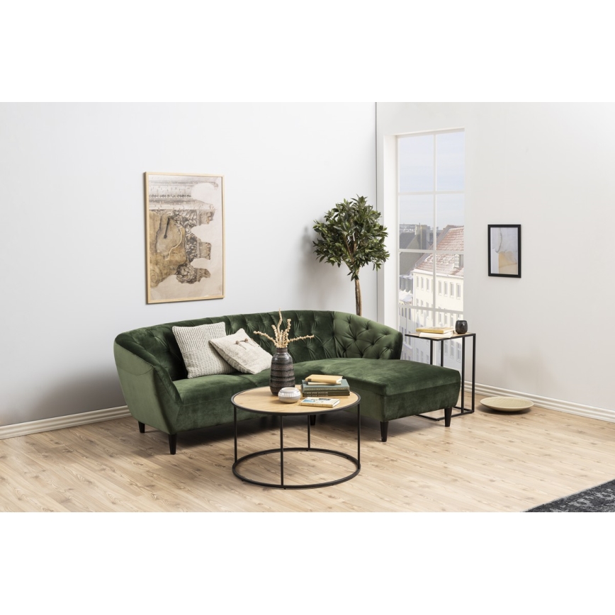 Couchtisch SARON Eiche/schwarz
