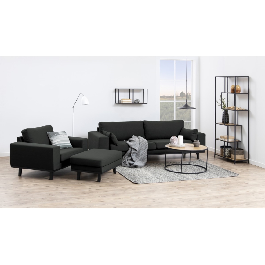 Couchtisch SARON Eiche/schwarz