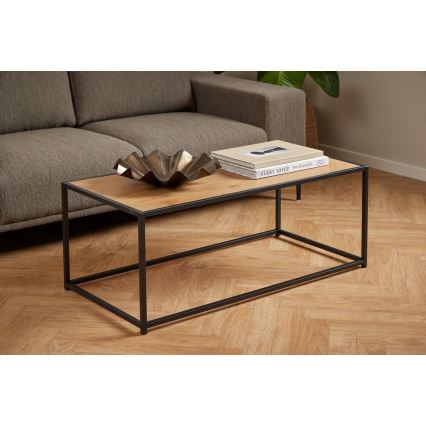Couchtisch SARON Eiche/schwarz