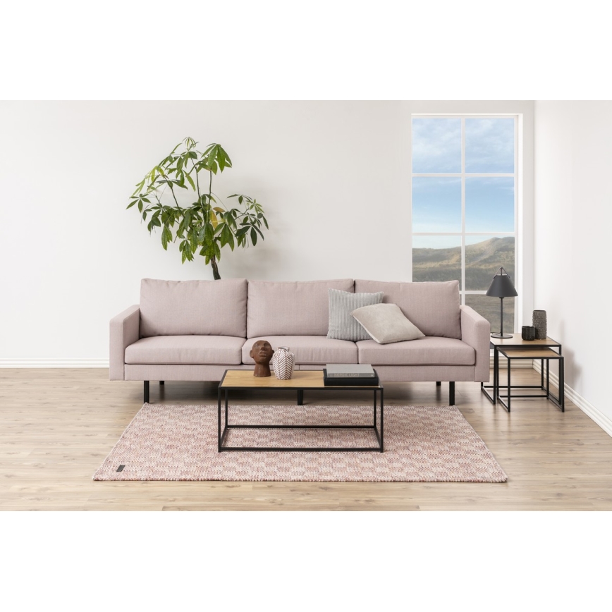 Couchtisch SARON Eiche/schwarz