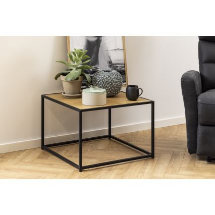 Couchtisch SARON Eiche/schwarz