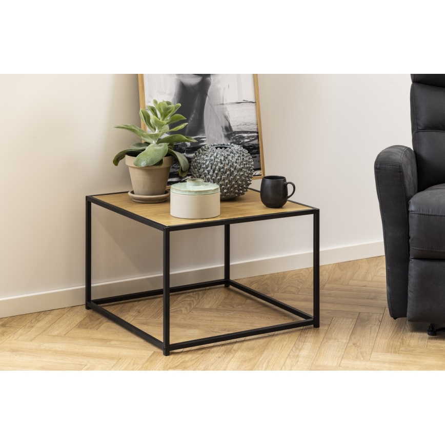 Couchtisch SARON Eiche/schwarz