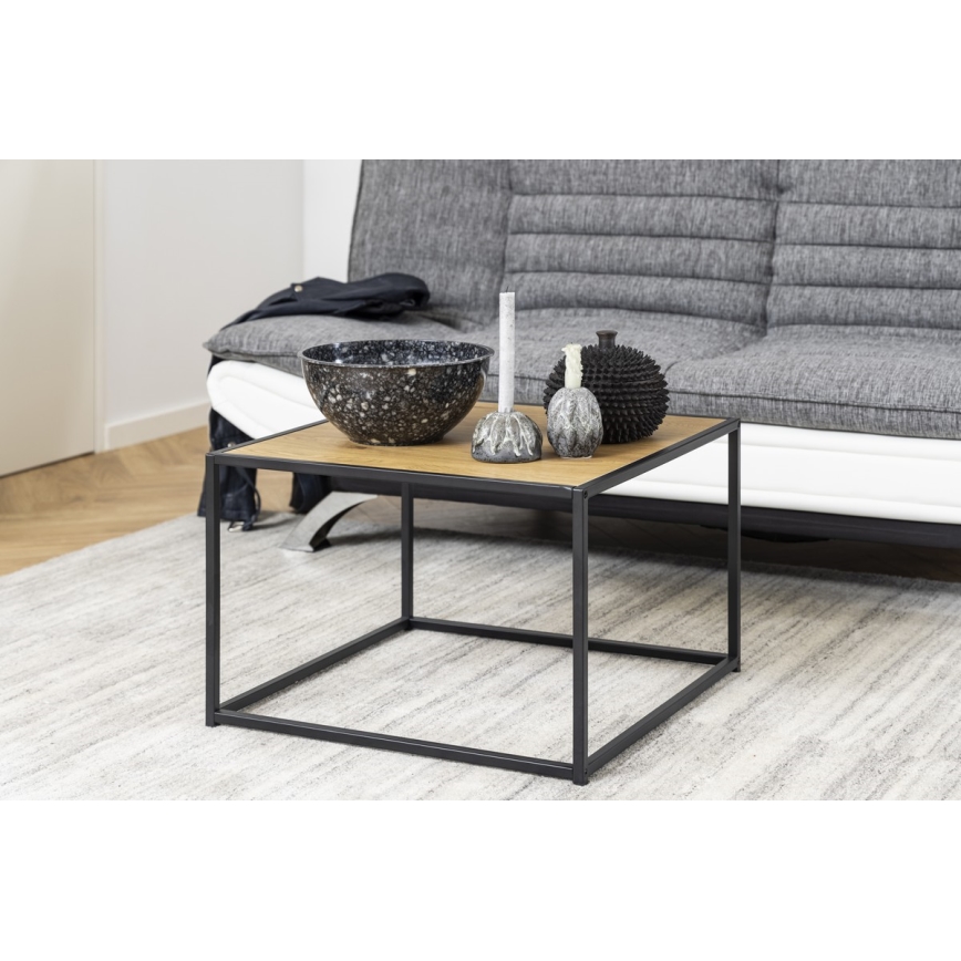 Couchtisch SARON Eiche/schwarz
