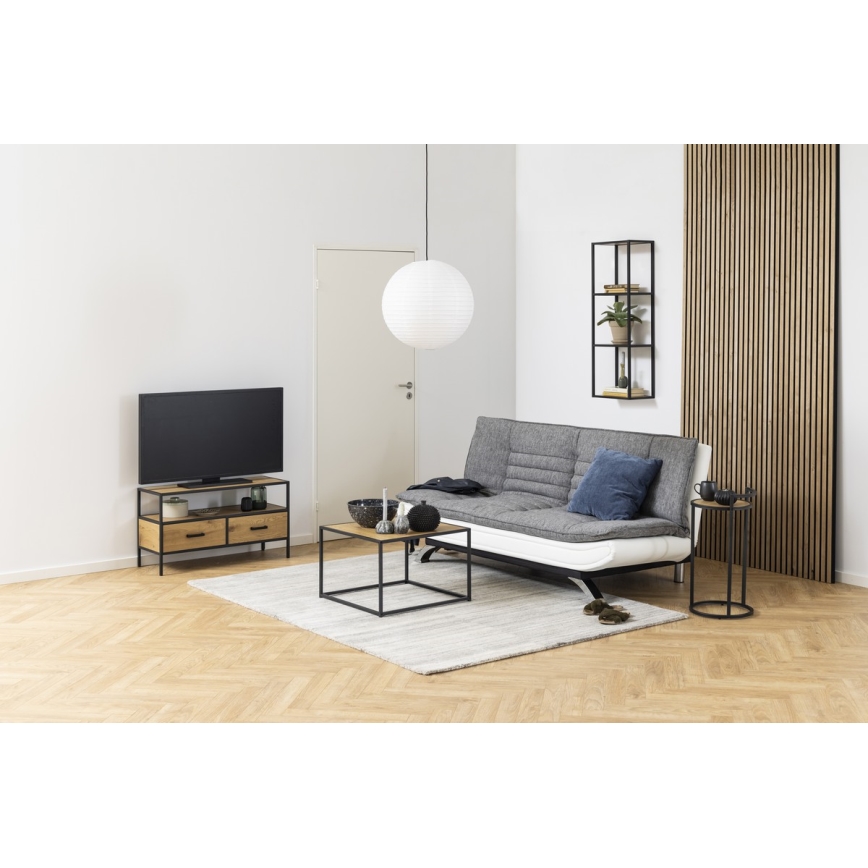 Couchtisch SARON Eiche/schwarz