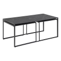 Couchtisch-Set ALMA 3 Stk. anthrazit