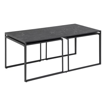 Couchtisch-Set ALMA 3 Stk. anthrazit