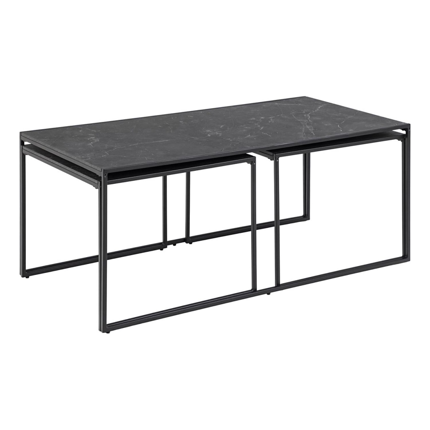 Couchtisch-Set ALMA 3 Stk. anthrazit