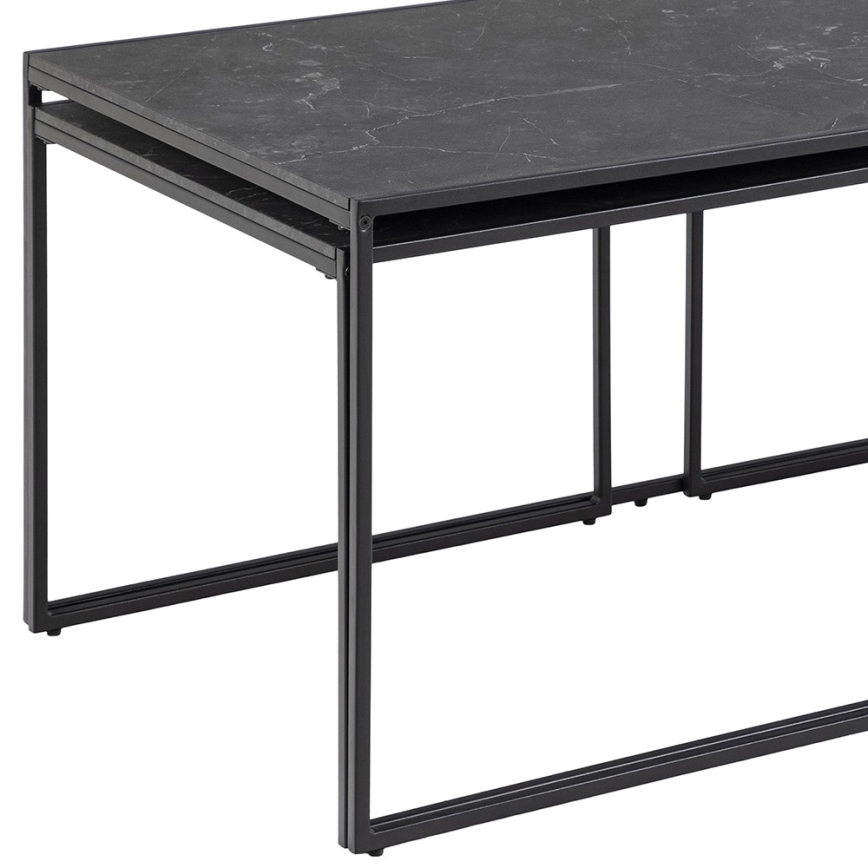 Couchtisch-Set ALMA 3 Stk. anthrazit