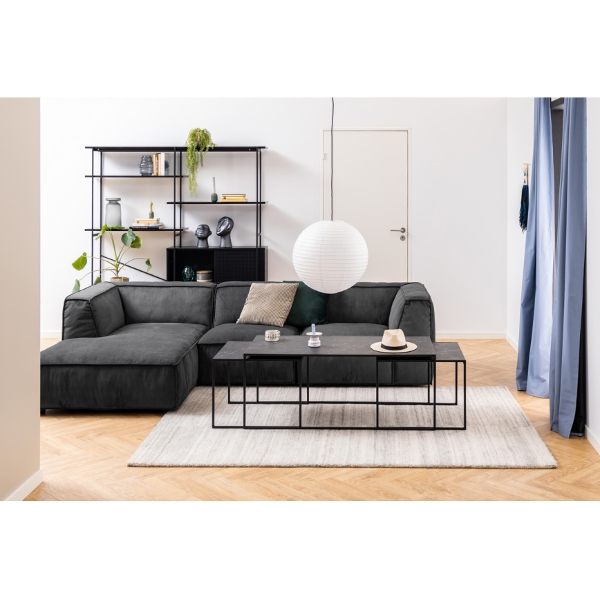 Couchtisch-Set ALMA 3 Stk. anthrazit