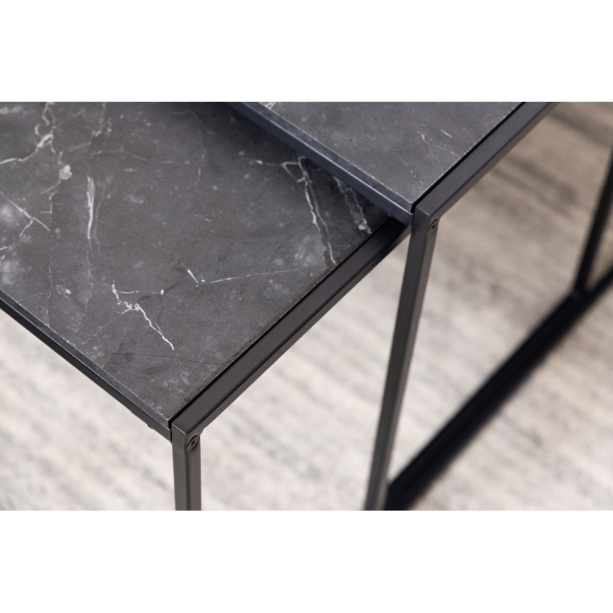 Couchtisch-Set ALMA 3 Stk. anthrazit