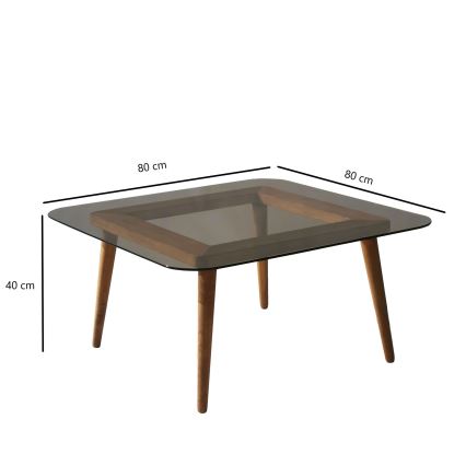 Couchtisch SMART 40x80 cm braun