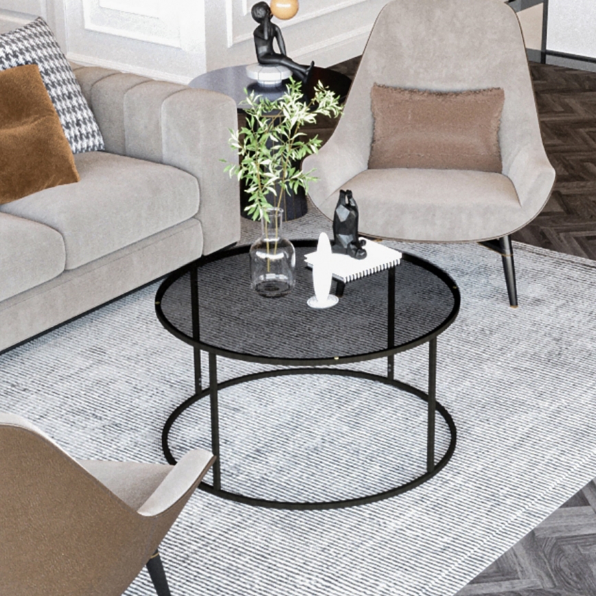 Couchtisch STARTIS 60x44,8 cm schwarz