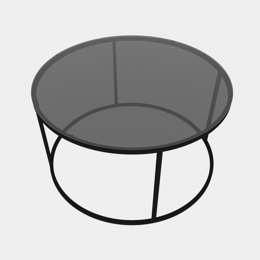 Couchtisch STARTIS 60x44,8 cm schwarz