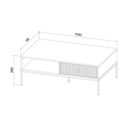 Couchtisch SUE, schwarz