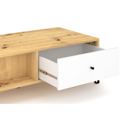 Couchtisch SULA Artisan-Eiche/Weiß