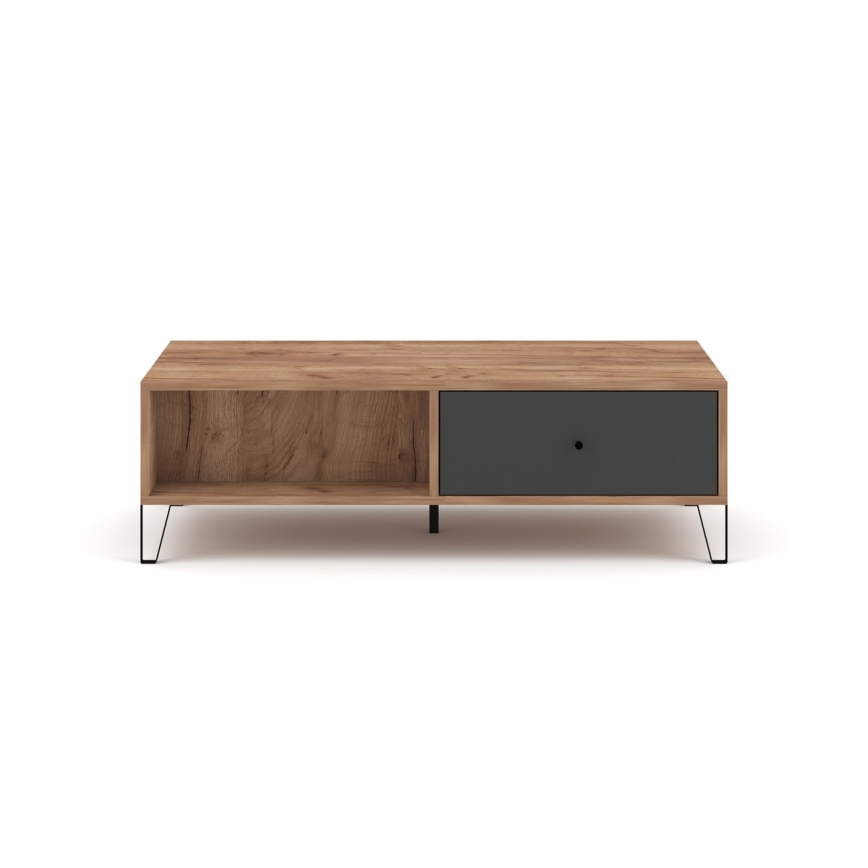 Couchtisch SULA Craft-Eiche/Schwarz