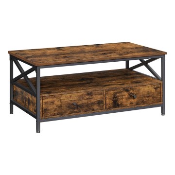 Couchtisch TOREN Braun/Schwarz
