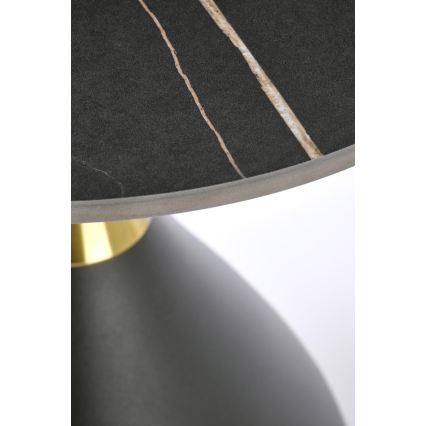 Couchtisch VERO Ø 50 cm schwarz/gold