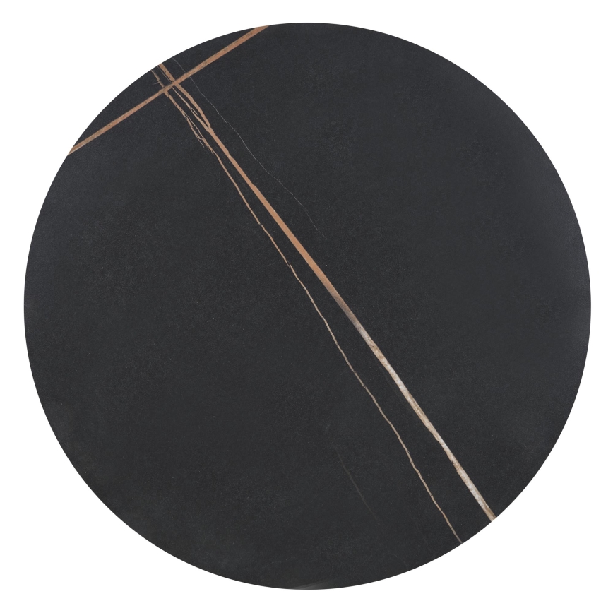 Couchtisch VERO Ø 50 cm schwarz/gold