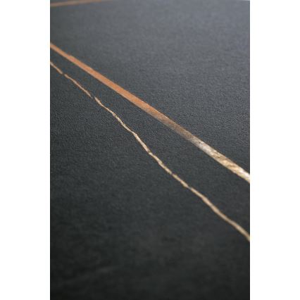 Couchtisch VERO Ø 50 cm schwarz/gold