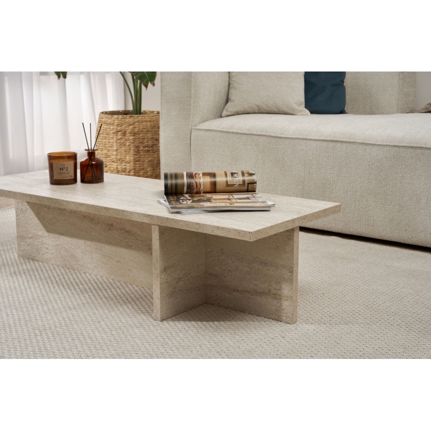 Couchtisch VERUM 120x45 cm beige