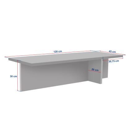 Couchtisch VERUM 120x45 cm beige