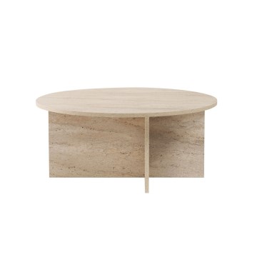 Couchtisch VERUM, Ø 90 cm, beige