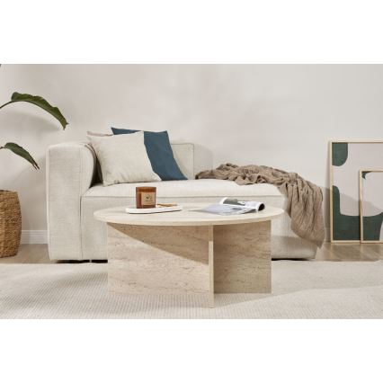 Couchtisch VERUM, Ø 90 cm, beige