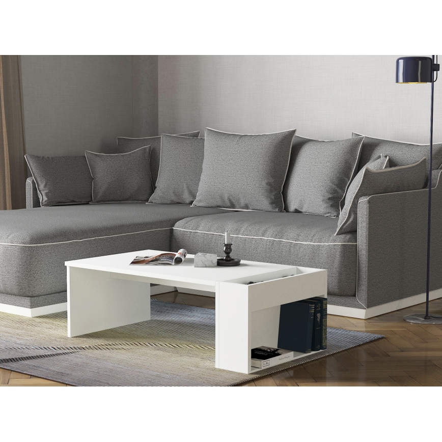 Couchtisch VIEW 34x95 cm weiß