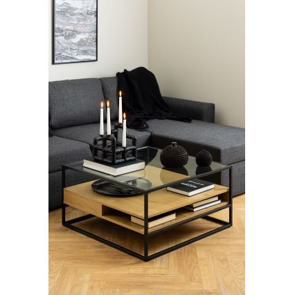 Couchtisch ZEIN Eiche/schwarz