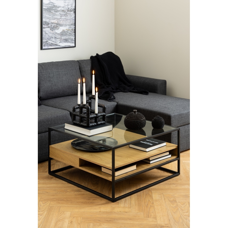 Couchtisch ZEIN Eiche/schwarz