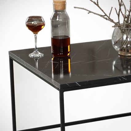 Couchtisch ZINUS 43x95 cm schwarz