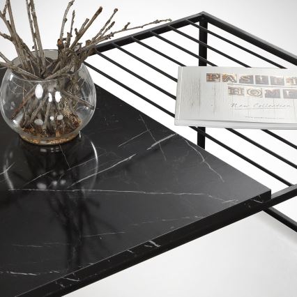 Couchtisch ZINUS 43x95 cm schwarz