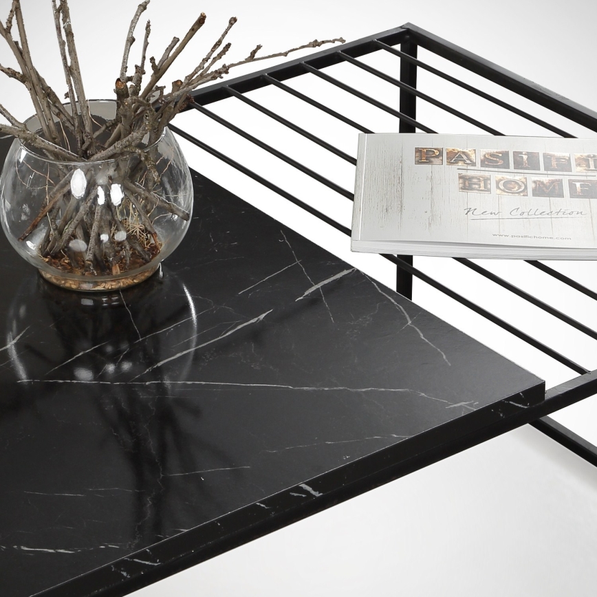 Couchtisch ZINUS 43x95 cm schwarz