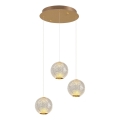 CREMONA LED Pendelleuchte 3xLED/5W/230V 3000K Gold