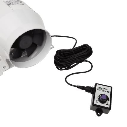 Dalap 24MF100 - Rohrventilator mit energiesparendem Motor und Drehzahlregler MF 100 EC 18W/230V